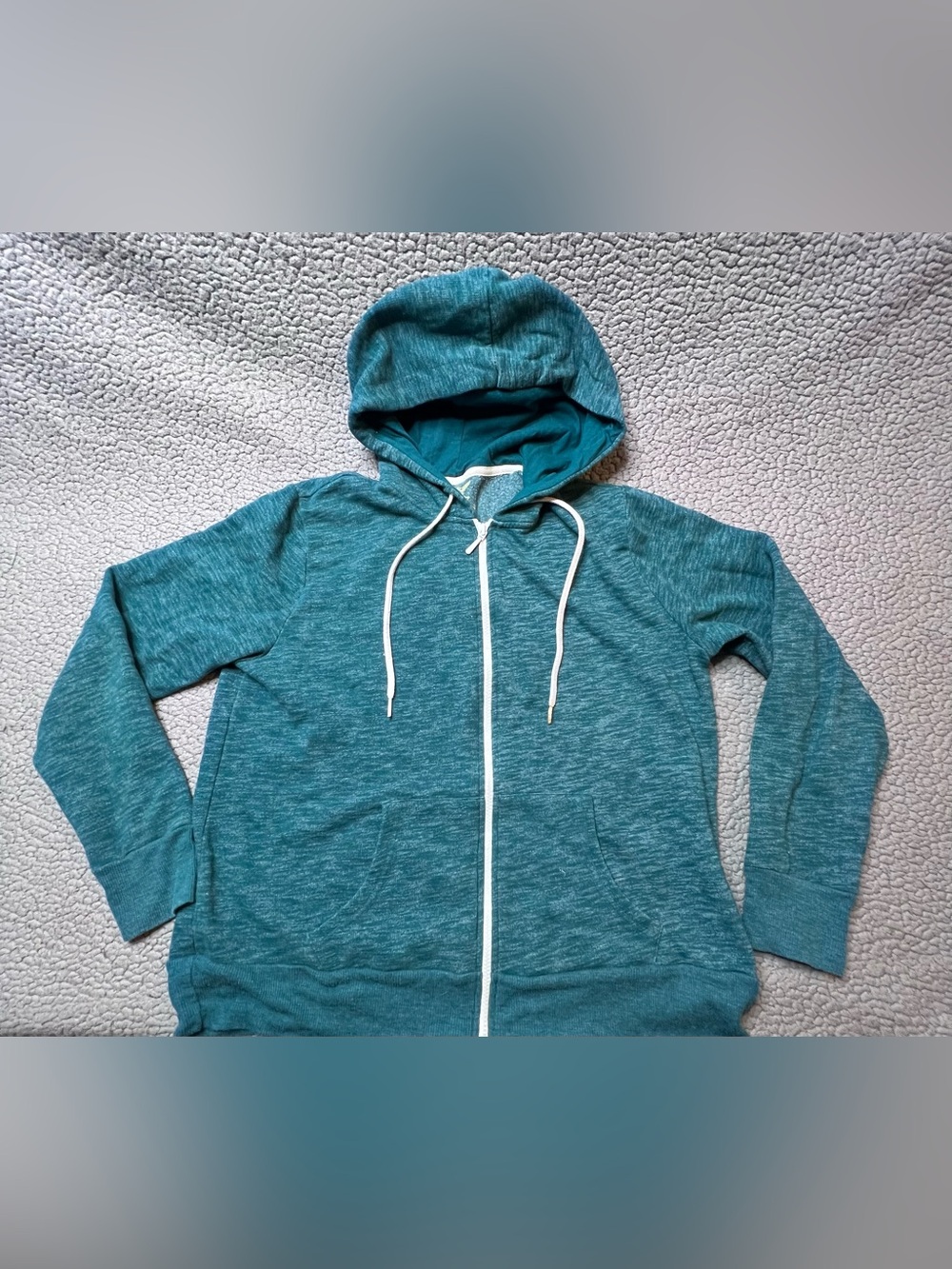 Faded Glory Full Zip Up Big Girls Hoodie Size Large Dark Green